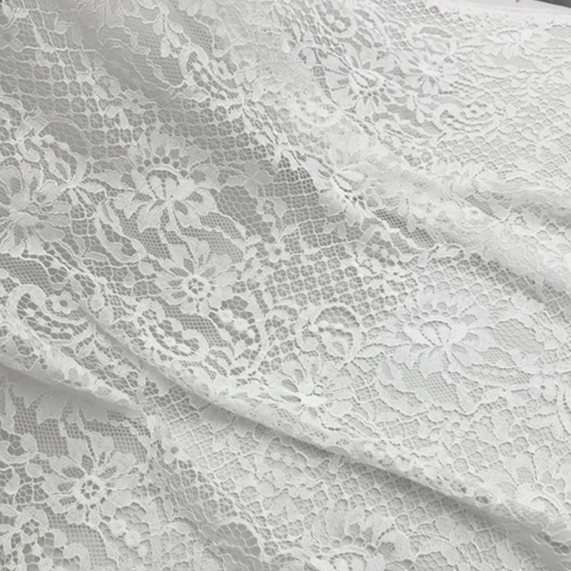 Dress Eyelash Placement Lace Fabric for Women's Wear Wholesale Supplie 5